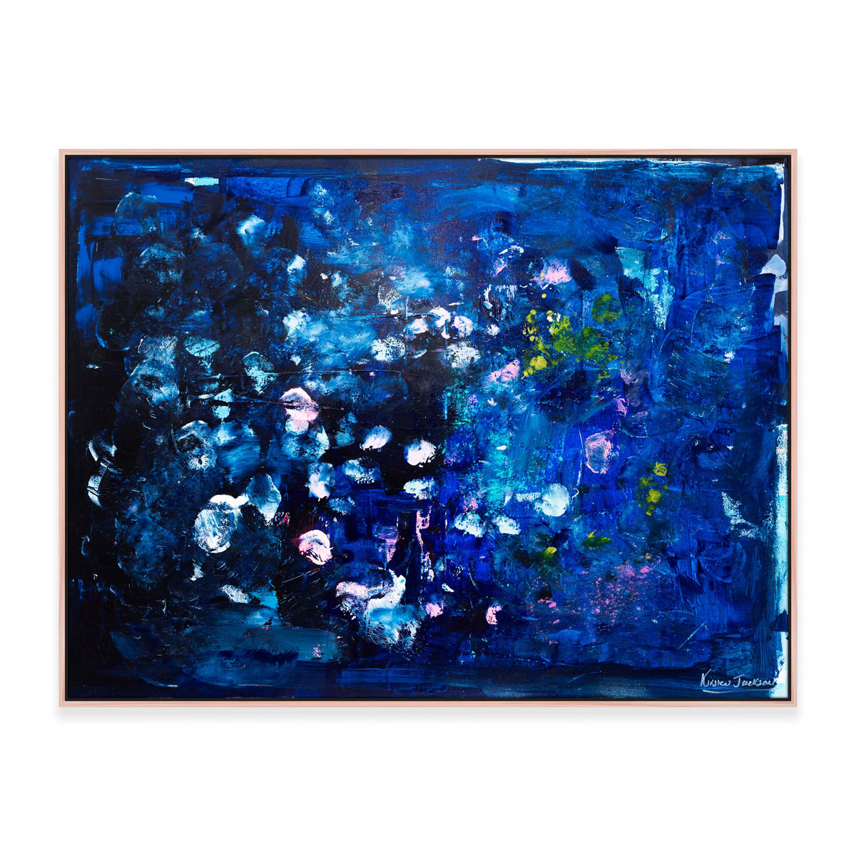 NEW original:  Blue tango series 123cm x 93cm