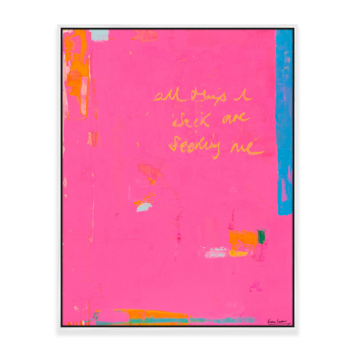 &quot;All Things I Seek Are Seeking Me Series #2&quot; 93cm x 73cm