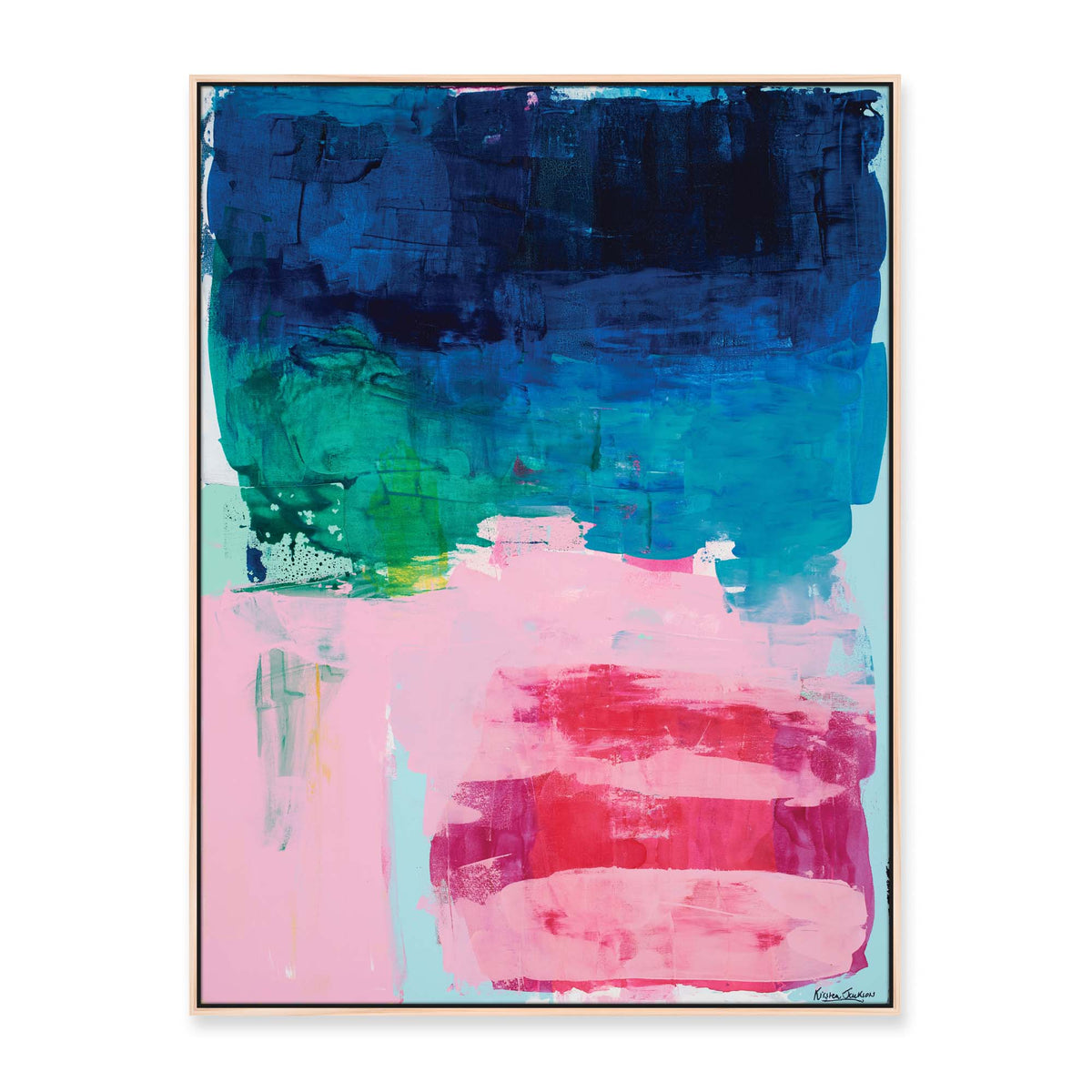 'In Love' - 120 x 90cm - framed in natural timber