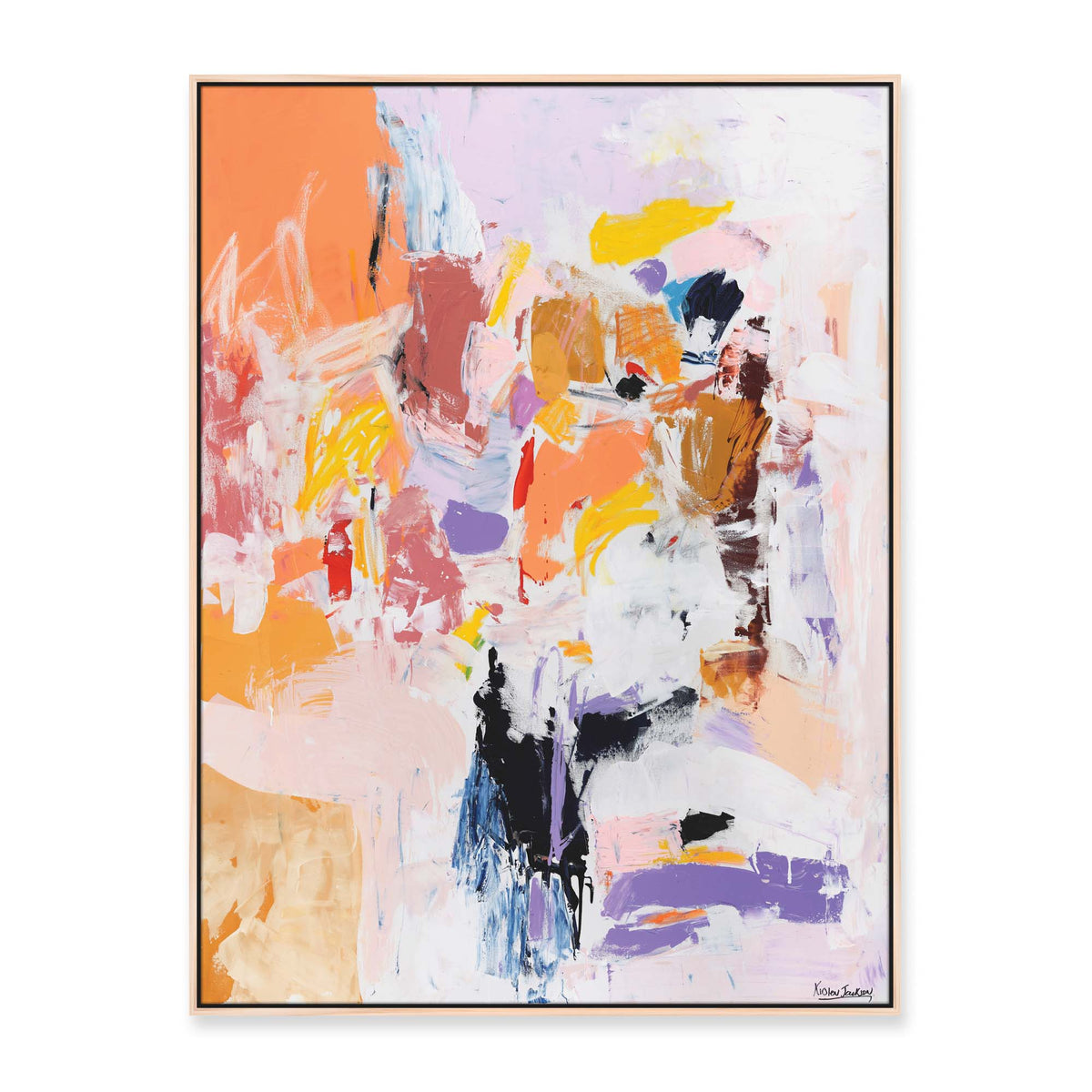 'Love Like This #1' - 120 x 90cm - framed in natural timber