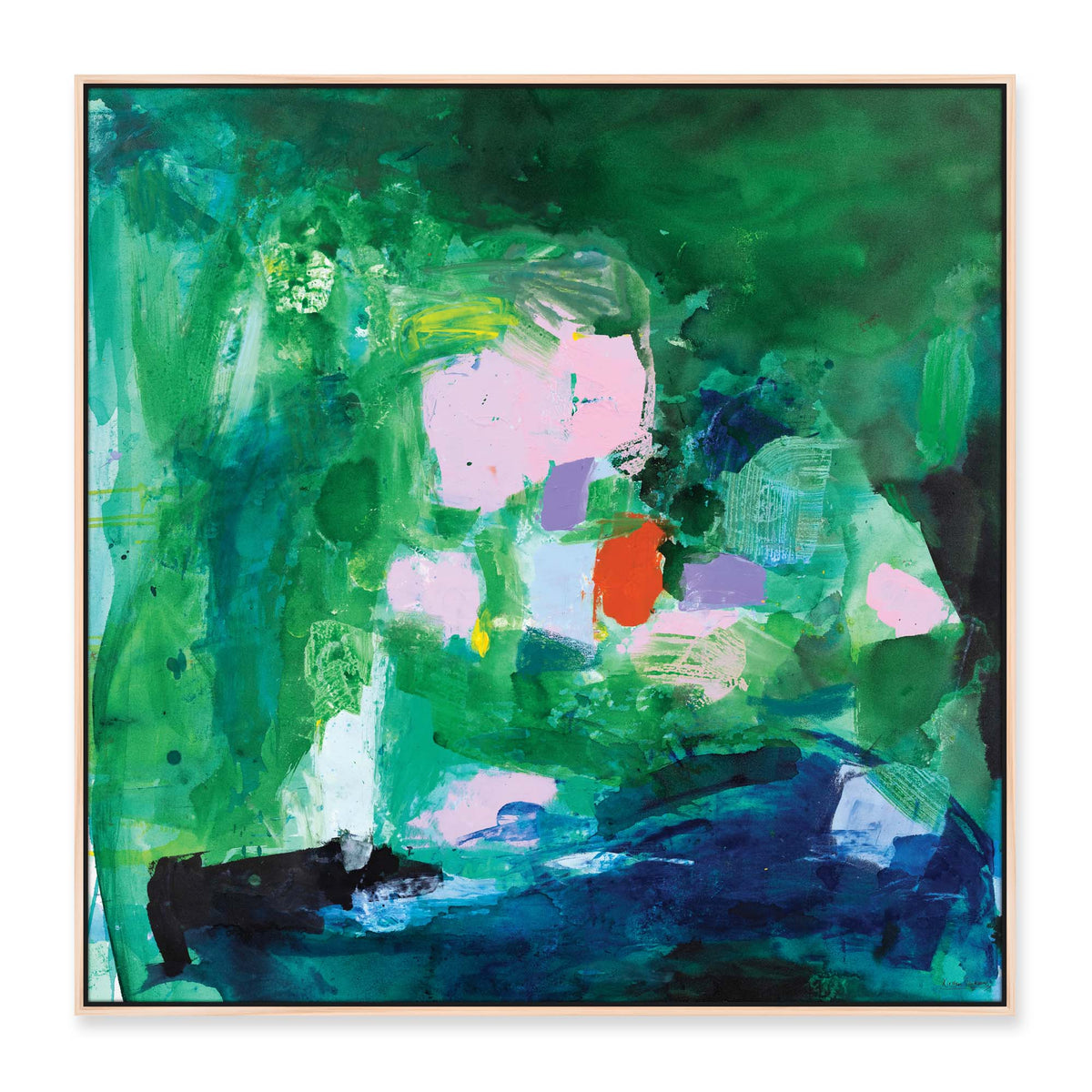 'Revitalise' - 80 x 80cm - framed in natural timber