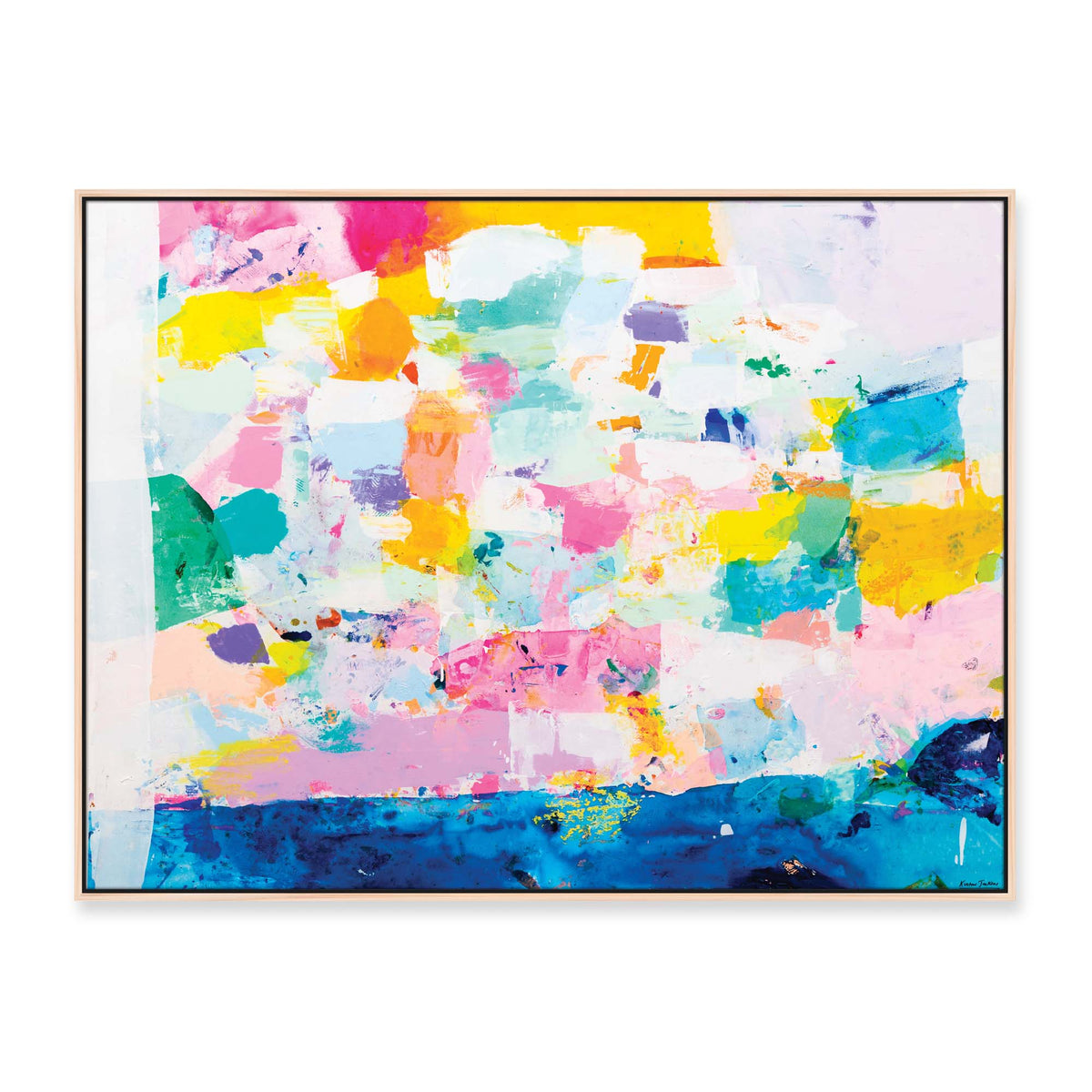 'The Most Perfect Love In The World' - 120 x 90cm - framed in natural timber