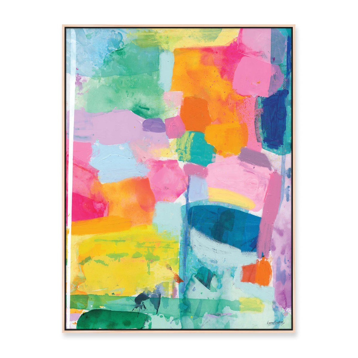 'The Sun Is Always Shiny #2' - 120 x 90cm - framed in natural timber