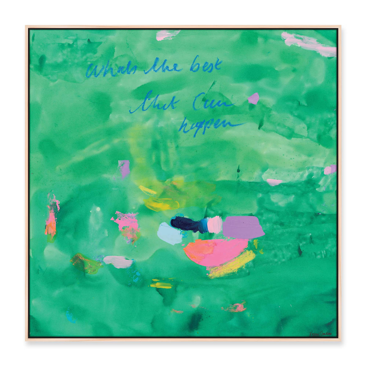 NEW: 'What's The Best That Can Happen #27' - 93 x 93cm