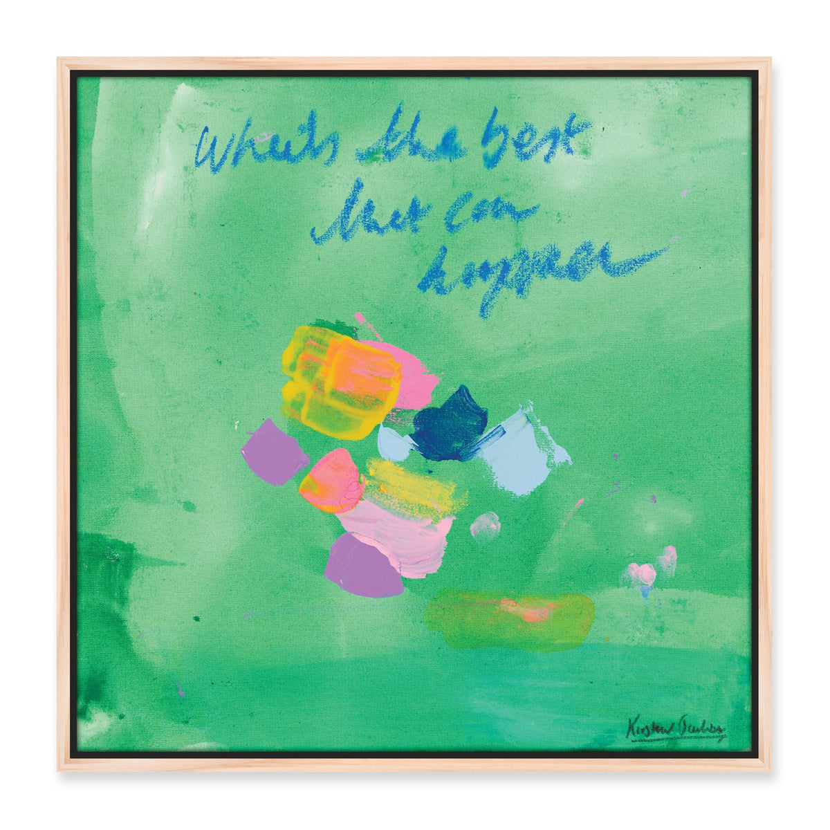 NEW: 'What's The Best That Can Happen #33' - 43 x 43cm