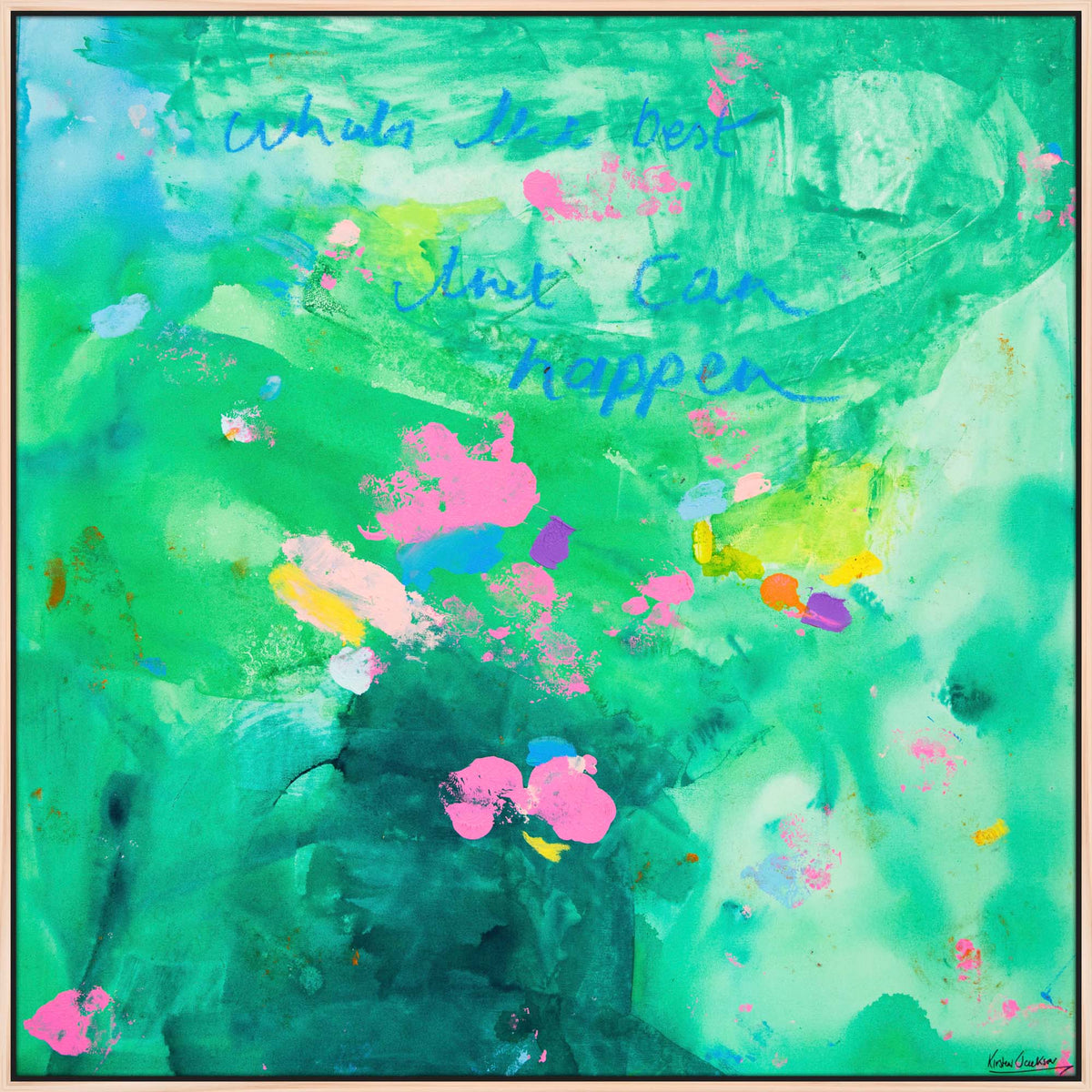 NEW: 'What's The Best That Can Happen #26' - 93cm x 93cm
