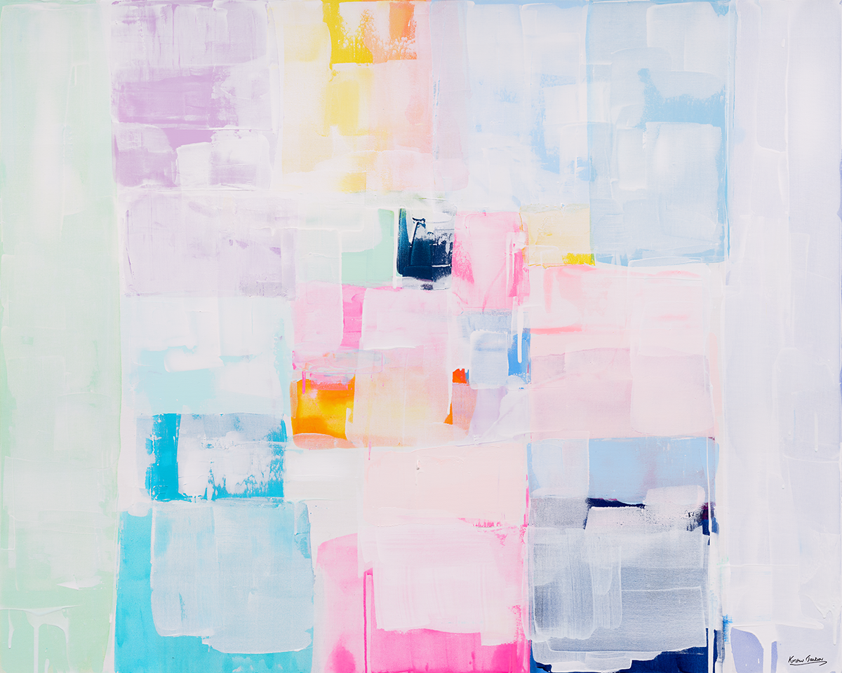 Pastel colour love   153cm x 123cm